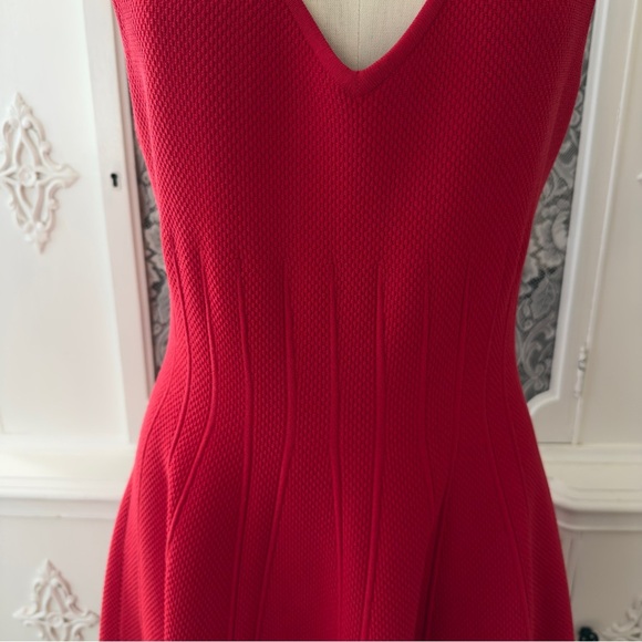 NWT MILLY Textured Godet Dress - Picture 3 of 11